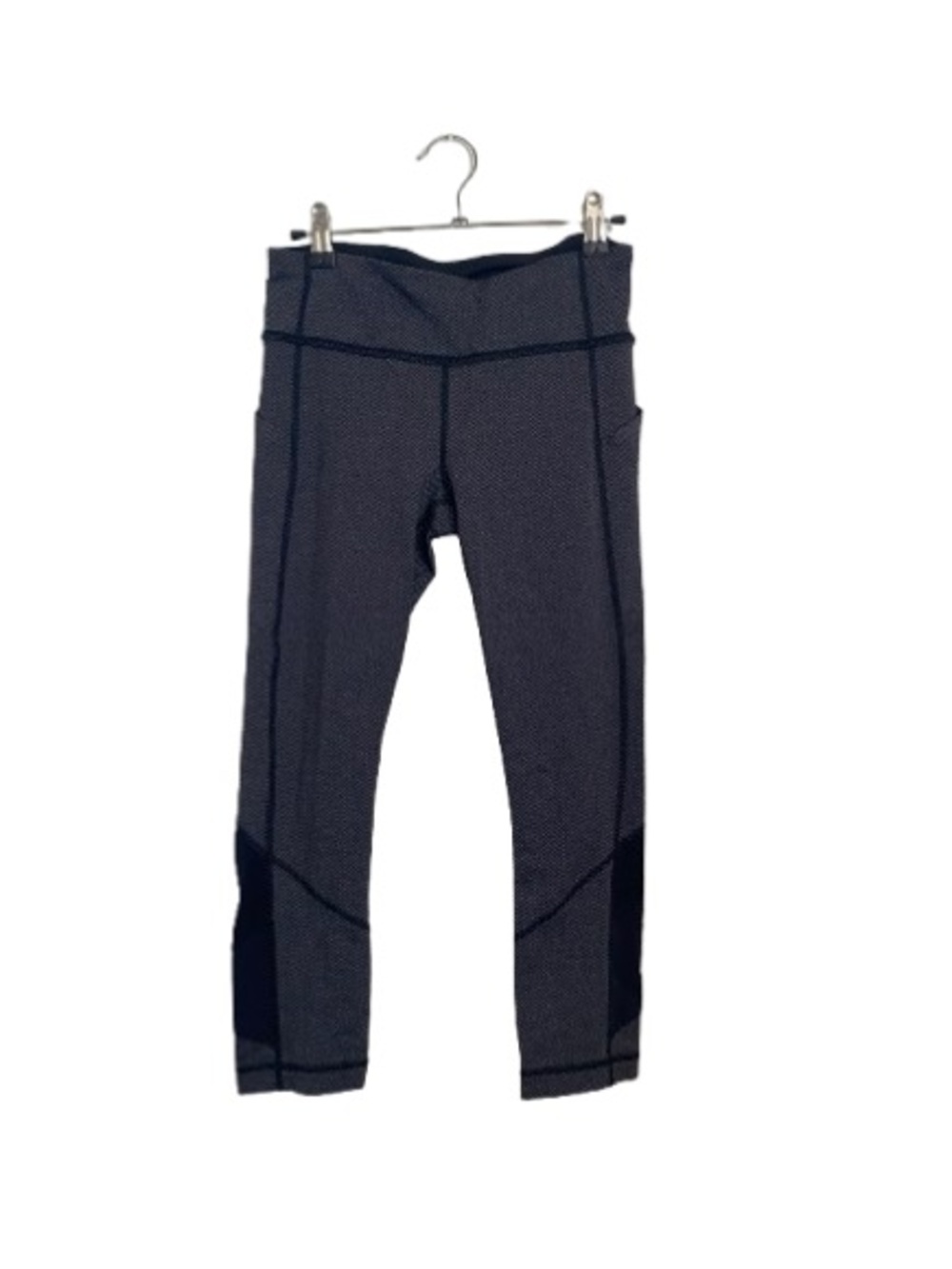 LULULEMON Wunder Train High-Rise Tight 25" Pockets Heathered Charcoal Black Sz6